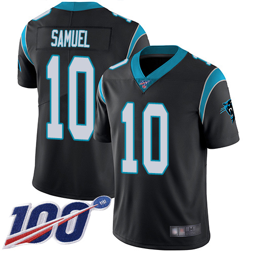 Carolina Panthers Limited Black Men Curtis Samuel Home Jersey NFL Football #10 100th Season Vapor Untouchable->nfl t-shirts->Sports Accessory